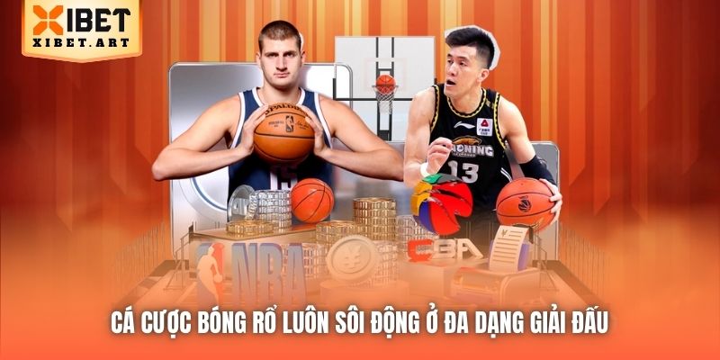 Cá cược bóng rổ luôn sôi động ở đa dạng giải đấu 