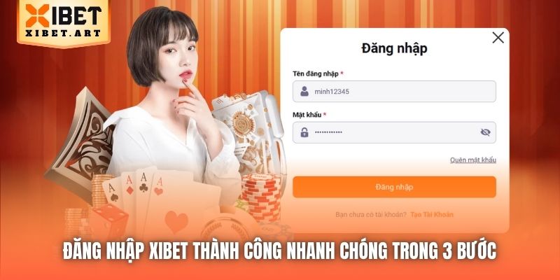 Đăng nhập Xibet thành công nhanh chóng trong 3 bước