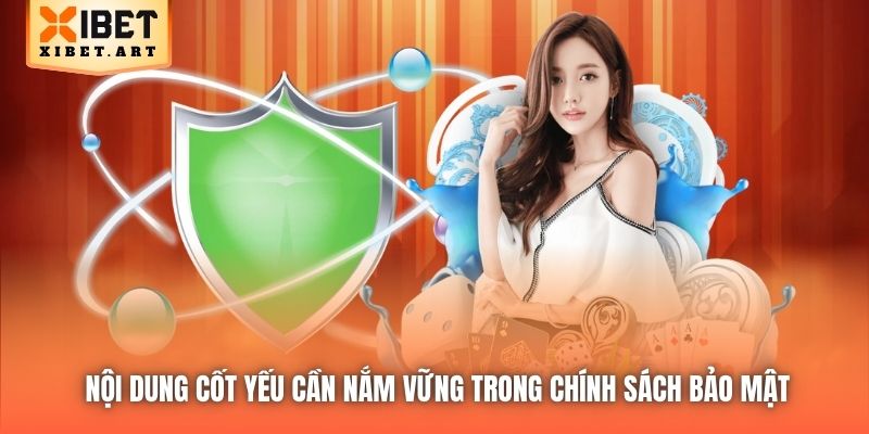 Nội dung cốt yếu cần nắm vững trong Chính sách bảo mật