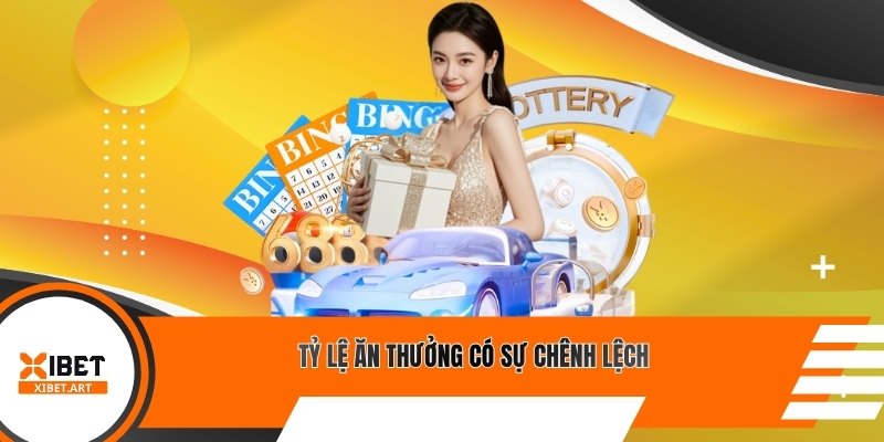 Tỷ lệ ăn thưởng có sự chênh lệch
